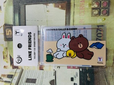 (現貨）韓國 必備 交通卡 T MONEY 交通卡 地鐵卡 LINE 熊大 兔兔  莎莉 透明卡
