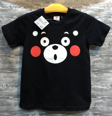 熊本熊 日本授權 台灣製造 棉100% 黑色 T恤 親子裝 情侶裝