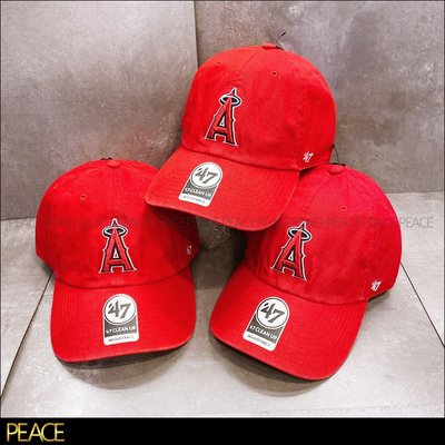 【PEACE】47Brand 47 MLB Los Angeles Angels 洛杉磯 天使隊 老帽 紅色