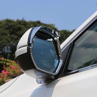 CRV5 CRV5.5 後視鏡 遮雨框 後照鏡 雨擋 雨眉 高品質 鍍烙 一對裝 本田HONDA CRV 5代 5.5代-概念汽車