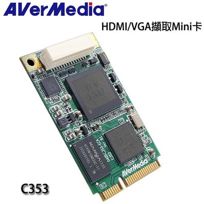 【MR3C】含稅附發票 AverMedia圓剛 C353 Mini-PCIe DarkCrystal 高清 影像擷取卡