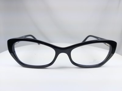 『逢甲眼鏡』Swarovski施華洛世奇 全新正品 方框 亮面黑 俐落氣質款【SW5067 001】