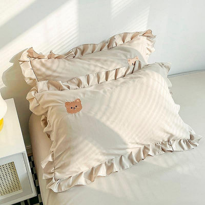 韓式卡通枕套一對裝四季通用家用雙人48cmx74cm枕頭套外套i