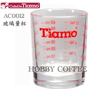 【豐原哈比店面經營】TIAMO AC0012 義式濃縮玻璃量杯 刻度杯 盎司杯 2oz/60CC