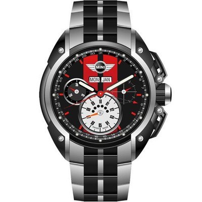 MINI Swiss Watches 經典設計時尚腕錶 MINI-01S 黑/金屬款