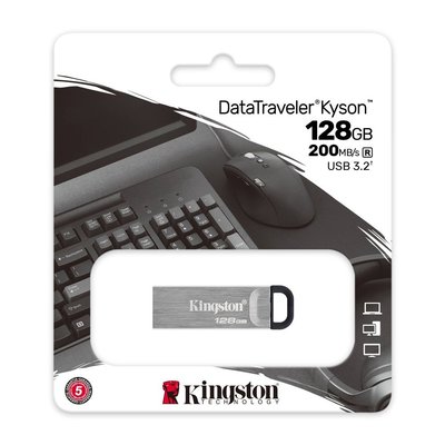 含稅附發票 金士頓 DataTraveler Kyson 128G USB3.2 隨身碟 DTKN/128GB