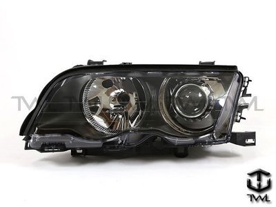 《※台灣之光※》全新BMW 寶馬 E46 4D 98 99 00 01年四門原廠款HID專用黑底魚眼投射大燈 頭燈