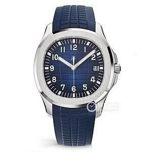 沉穩時尚藍色錶盤，YWL1輕盈舒適橡膠錶帶自動機械男士腕錶，栢搭菲莉 鸚鵡螺男士手錶商務潮流