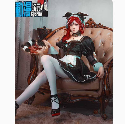 新款第五人格cos服祭司緋真理之下紅發的魔女cosplay遊戲動漫服飾 cos遊戲角色扮演服裝