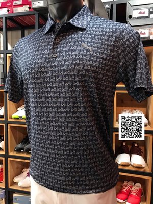 全新 Puma Golf 高爾夫球衫 短袖Polo衫 球車圖樣 休閒運動皆可穿著 時尚風格外出不撞衫