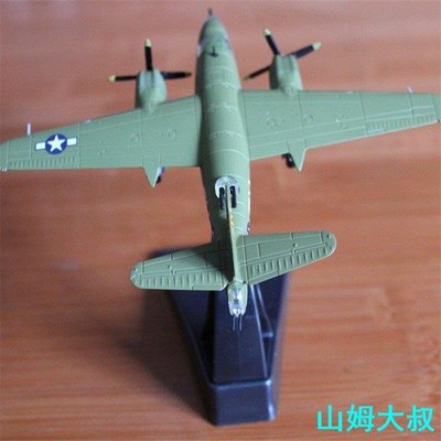 現貨熱銷-飛機模型1:144二戰美軍B-26B 掠奪者轟炸機模型合金飛機模仿真模型收藏