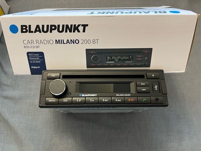 藍點 Blaupunkt Milano米蘭 200 BT 收音 藍牙、單片CDUSB AUX SQR46 RCM 82