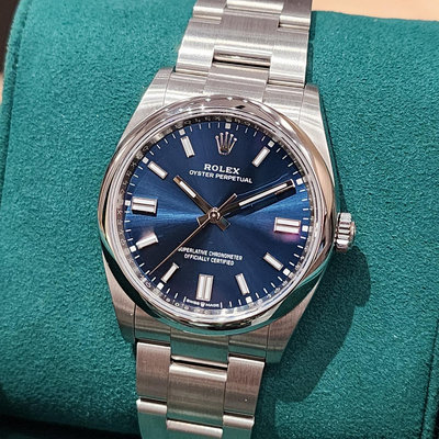 【個人藏錶】 ROLEX 勞力士 126000 放射藍 36mm 台南二手錶 2824年4月 未配戴新品 126200