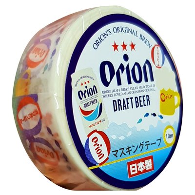 沖繩ORION啤酒燈籠圖案紙膠帶(日本製)