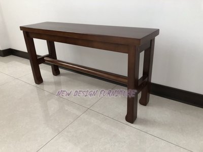 【N D Furniture】台南在地家具-經典款全實木胡桃色實木板凳/長凳矮凳 實木椅WB