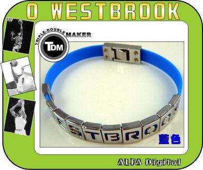(免運費)TDM運動手環/籃球手環-搭配雷霆隊威少Russell Westbrook NBA球衣穿著超搭!