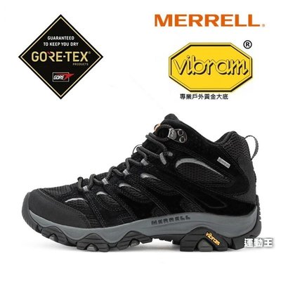 Merrell Moab 3 Mid Gore-Tex  男 越野鞋 登山 戶外 防水 中筒 黑灰 ML036243