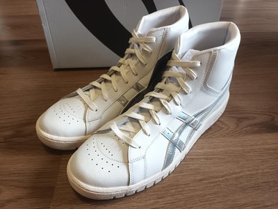 2 白銀配色高筒復古籃球鞋 Asics Gel PTG MT US12 29.5cm 全新正品公司貨
