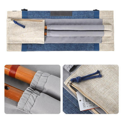 琴包jinchuan亞麻卷式笛包古風笛子包竹笛包便攜笛子保護套笛袋子背包背包