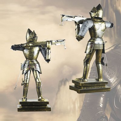 復古鐵藝盔甲勇士模型羅馬騎士擺件家居軟裝飾陳列品攝影道具Y9739