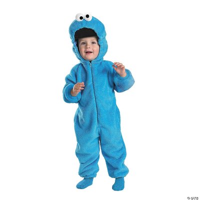 美國 Disguise大廠 芝麻街 餅乾怪獸 Cookie Monster 豪華版藍色萬聖節兒童變裝服