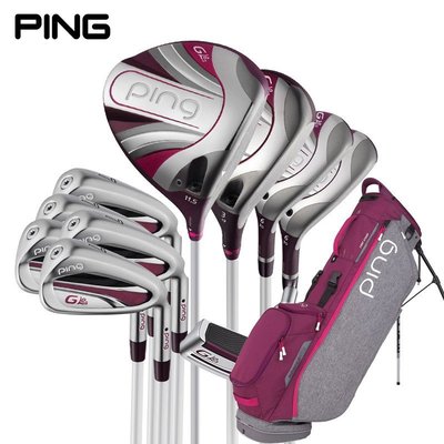 熱銷 新款PING高爾夫球桿新款女士Gle2輕量化帶桿頭套球包golf套桿紫色可開發票