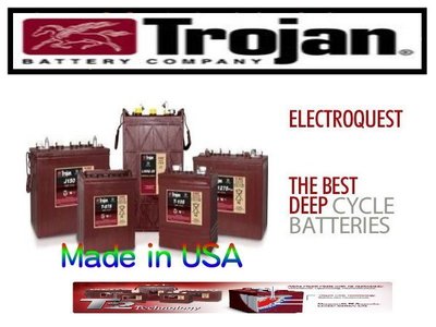 美國飛馬經銷商-羽任 Trojan 深循環電池 T105 Plus 6V225AH 高空昇降機 高爾夫球車 T-105