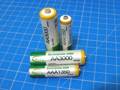207~bty高容量4號充電電池3號 3000mah 4號 1350mah 超大容量鎳氫充電電池 環保充電電池