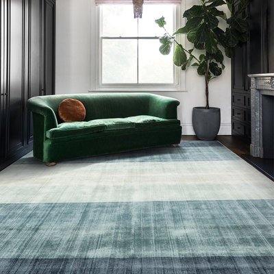 特賣-印度進口手工條紋輕奢地毯客廳現代極簡歐美風家用茶幾墊臥室地墊