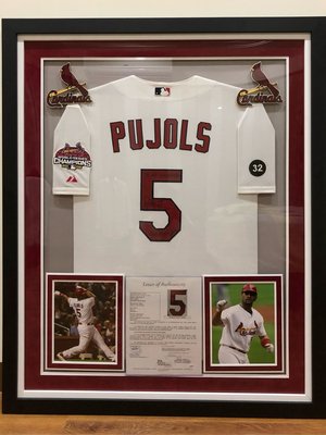 (稀有) 2007年 Albert Pujols 實戰球員版 簽名球衣 罕見題字 JSA認證 紅雀隊 主場白色 MLB
