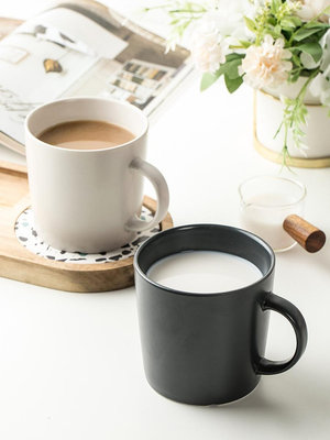 ins北歐簡約陶瓷馬克杯子杯情侶杯辦公室家用男女喝水杯茶杯-水水時尚