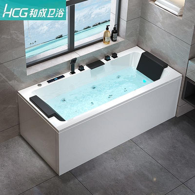現貨 臺灣和成衛浴官方浴缸家用大人小戶型雙人泡澡盆亞克力獨立淋浴一