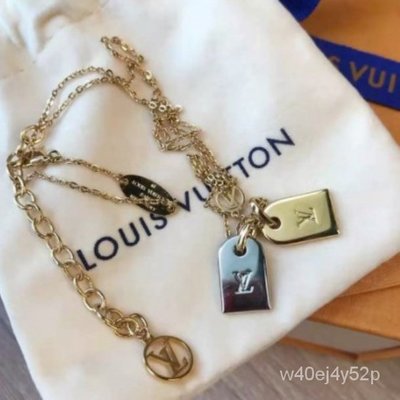 Shop Louis Vuitton Precious nanogram tag necklace (M00599) by