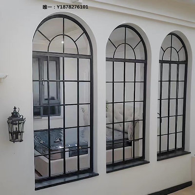 窗戶定制鐵藝窗戶復古防盜窗隔斷創意玻璃窗落地窗門平開窗新款歐式窗門窗