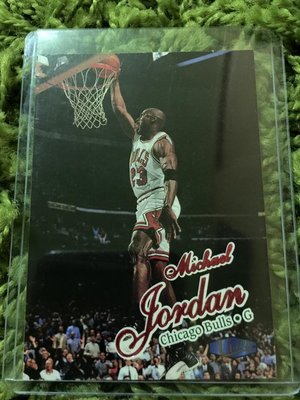 【美】Michael Jordan 1997 fleer #23 NBA 球員卡 著12代 taxi 收藏 經典 喬丹