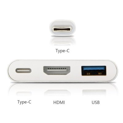 【紘普】4K任天堂switch S8+ Note8 Macbook type-C轉HDMI轉USB PD充電轉接線