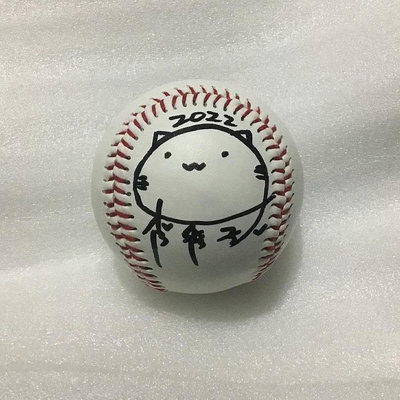 CPBL 富邦悍將 啦啦隊女孩『秀秀子』親筆簽名球 一般空白簽名棒球。中華隊加油