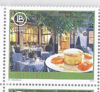 2013年奧地利傳統餐飲-Landhaus Bacher餐廳郵票