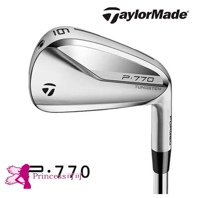 TaylorMade泰勒梅高爾夫正新款P770鐵桿組更高容錯半刀背男士球桿-Princess可可
