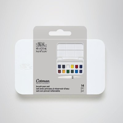 板橋酷酷姐美術！Winsor&amp;newton溫莎牛頓12色塊狀水彩！附水筆一支！新發售！
