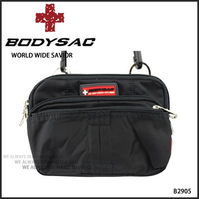 機能配件腰包/小側背包 - 黑色【BODYSAC B2905】.免運.