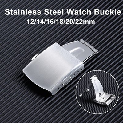 森尼3C-Stainless Steel Watch Buckle 12mm 14mm 16mm 18mm 20mm 22mm B-品質保證