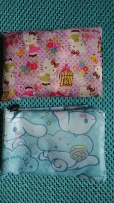 Hello Kitty凱蒂貓 布丁狗 收納式購物袋 側背包 大包 摺疊購物包 手提袋