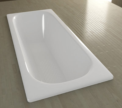 《優亞衛浴精品》義大利SMAVIT 崁入式琺瑯鋼板浴缸止滑顆粒設計 120/140/150cm