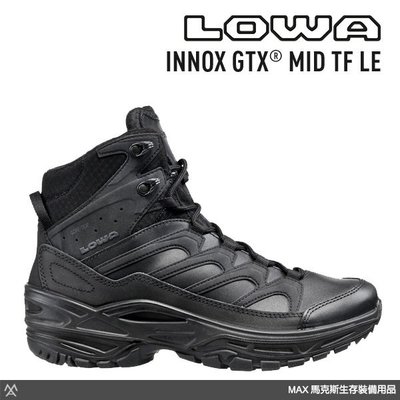 馬克斯-LOWA 軍靴 / 中筒 / 黑色 / GORE-TEX 防水/INNOX GTX MID TF LE 9999