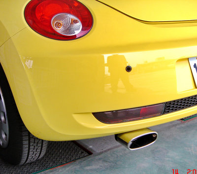 🐾福斯VW Beetle 金龜車2代 2005~2012 雙尾管 尾飾管 排氣管 尾管改裝 附螺絲配件