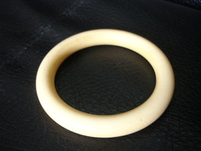 長毛象牙製 手鐲 手環  (猛瑪象牙雕老件)