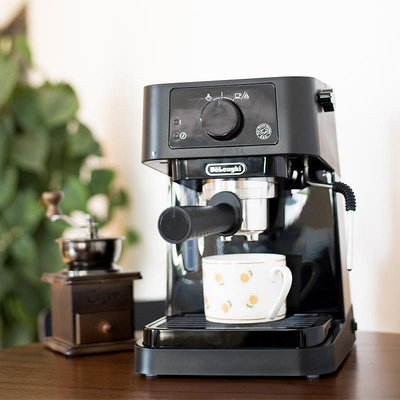 Delonghi/德龍 EC5BK意式半自動咖啡機家用辦公室小型打奶泡機