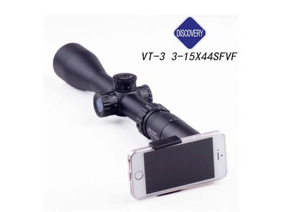 [01] DISCOVERY發現者 VT-3 3-15X44 SFVF 狙擊鏡(真品瞄準鏡倍鏡抗震防水防霧氮氣紅外線雷射