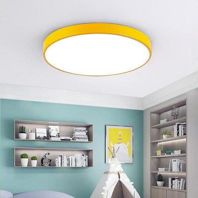 超薄LED吸頂燈 現代簡約創意客廳燈房間燈溫馨圓形臥室燈具